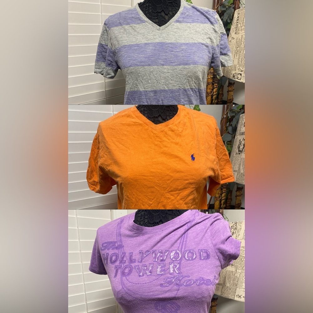 Lot of 3 Shirts - Polo Ralph Lauren, Old Navy, and Disney Parks Brands